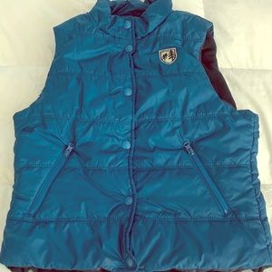 Fleece lined puffer vest